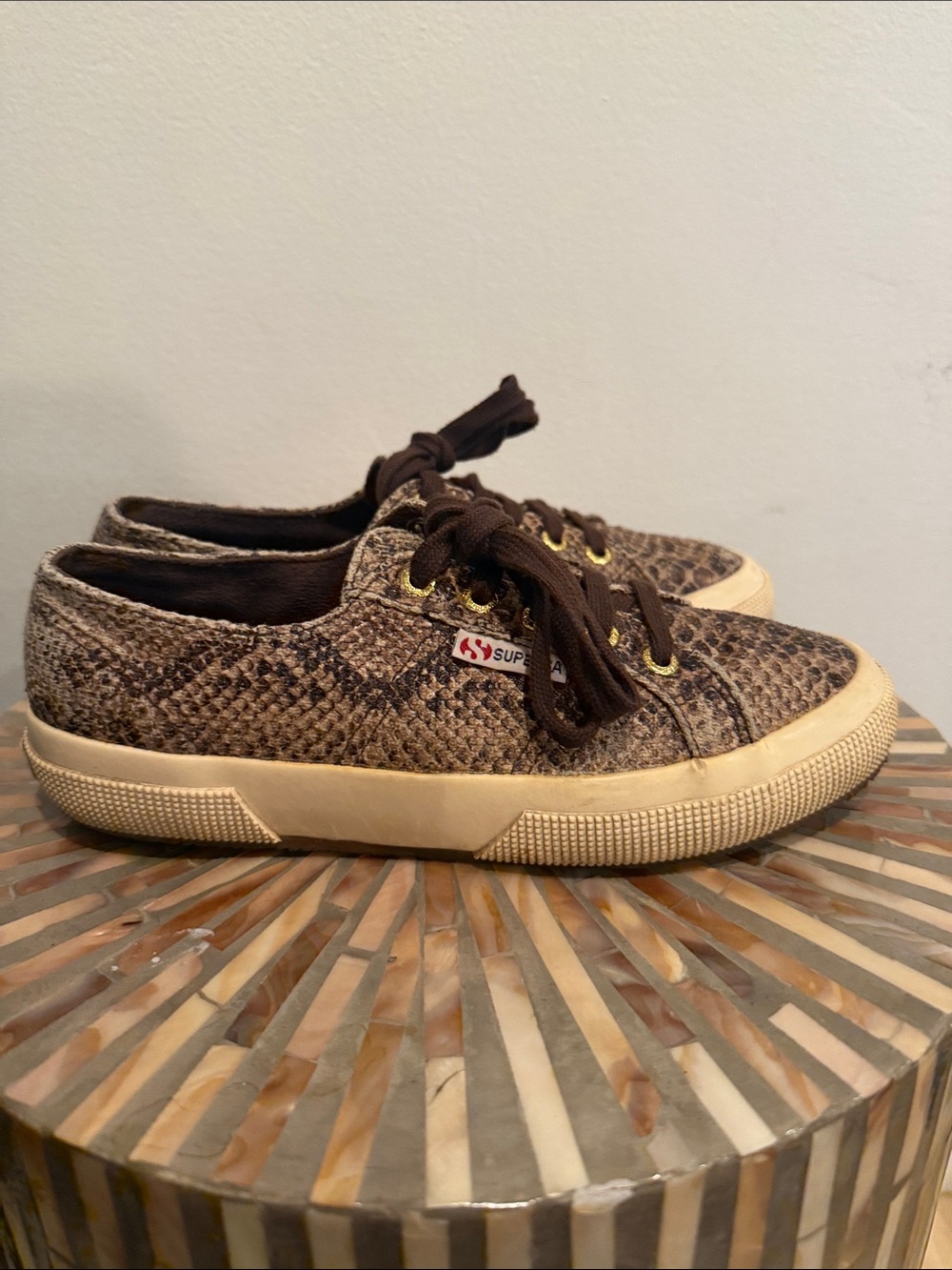 Superga 2750 Brown Snake-Print